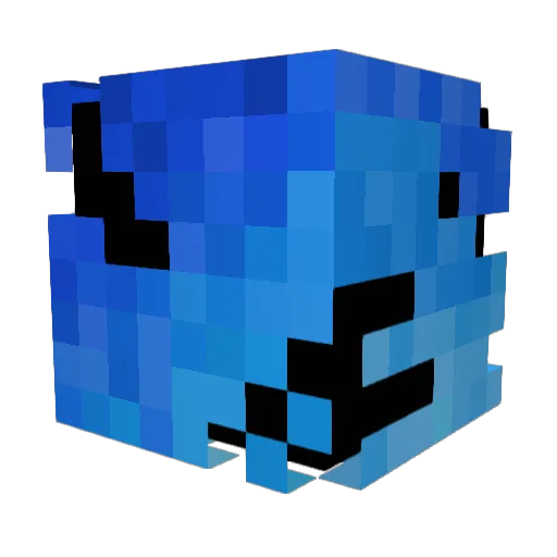 Widminer Minecraft avatar head, 3D render