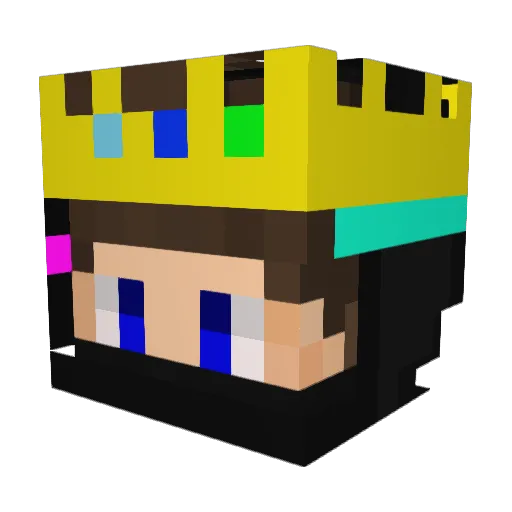 Widojay2048 Minecraft avatar head, 3D render