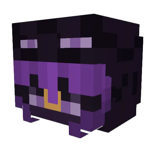 Widow_2 Minecraft avatar head, 3D render