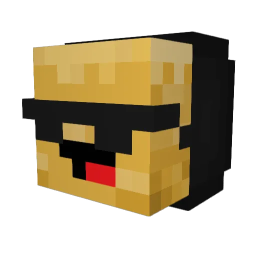 Widow_vwoki Minecraft avatar head, 3D render