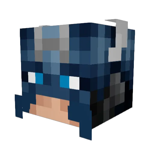 Widoya Minecraft avatar head, 3D render