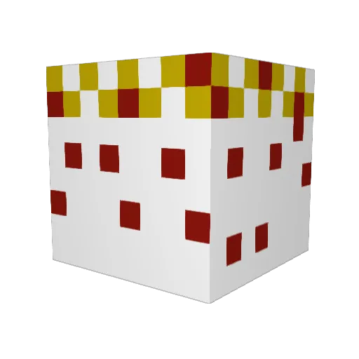 Wieaboo Minecraft avatar head, 3D render
