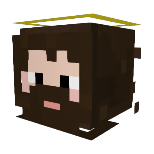 Wiebe_vD Minecraft avatar head, 3D render