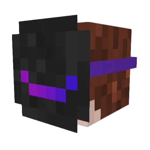 Wiefzak Minecraft avatar head, 3D render