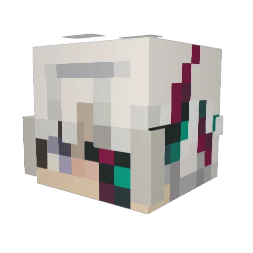 Wielandt Minecraft avatar head, 3D render