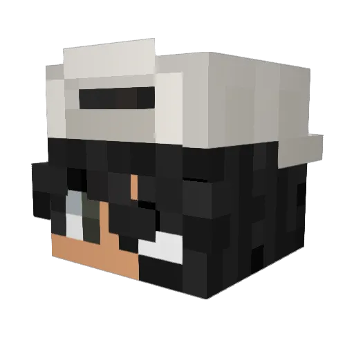 WielandtIsABiggy Minecraft avatar head, 3D render