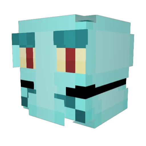 WielderKris Minecraft avatar head, 3D render
