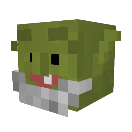 WielkiChop Minecraft avatar head, 3D render