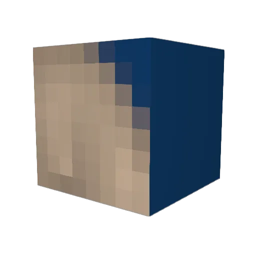 Wieloryb_19 Minecraft avatar head, 3D render