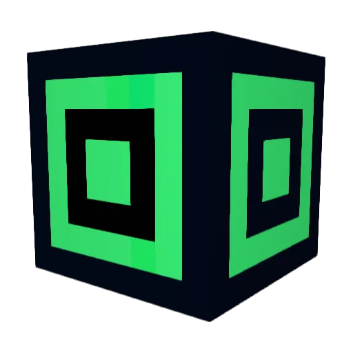 Wierdkomodo Minecraft avatar head, 3D render