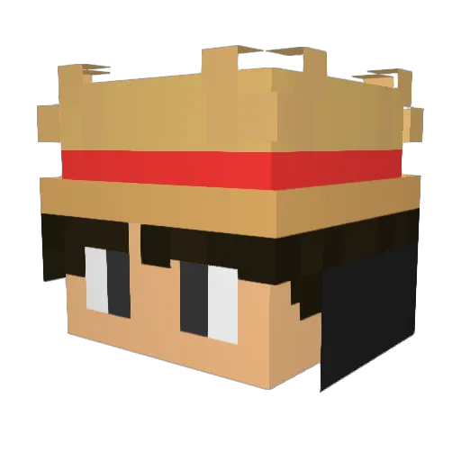 Wiesel1987 Minecraft avatar head, 3D render