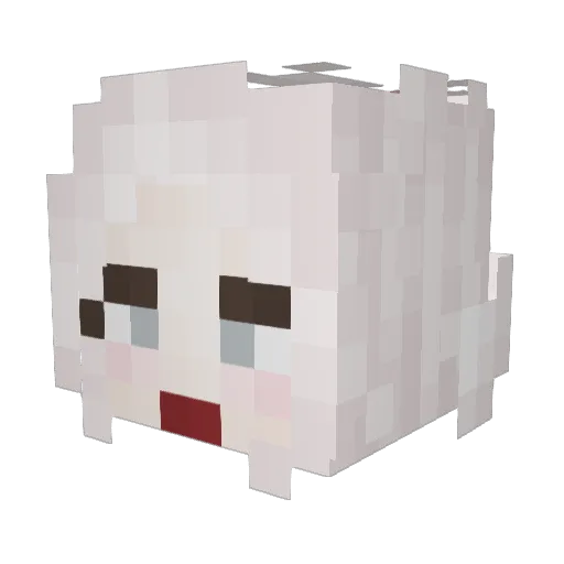 WifeHaver420 Minecraft avatar head, 3D render