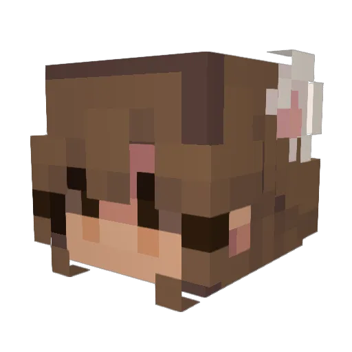 WifeOfGhostx Minecraft avatar head, 3D render