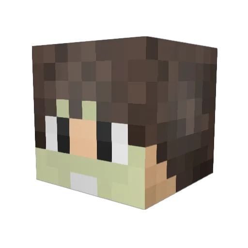 Wifely_Gaming Minecraft avatar head, 3D render