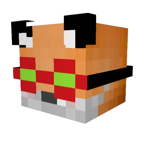 WifeyBuddy Minecraft avatar head, 3D render