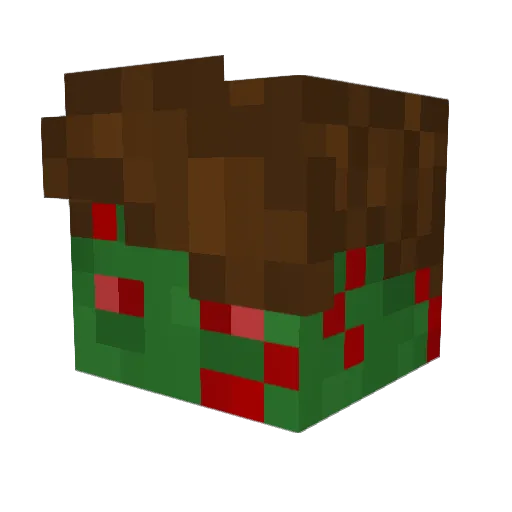 Wiffals Minecraft avatar head, 3D render