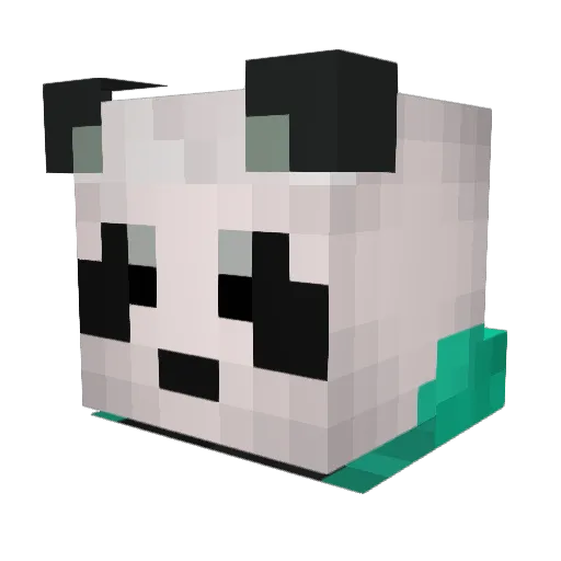 WiffleP Minecraft avatar head, 3D render