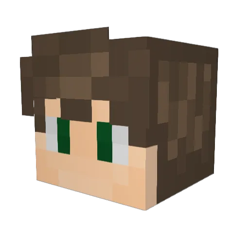 Wigge03 Minecraft avatar head, 3D render