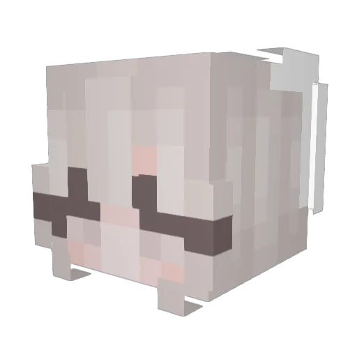 WiggedGinger479 Minecraft avatar head, 3D render