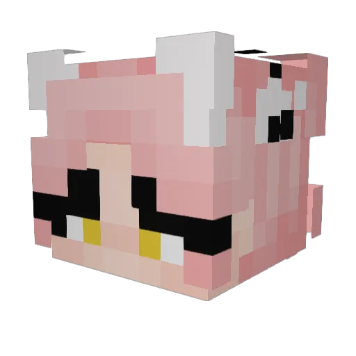 WiggleBob Minecraft avatar head, 3D render