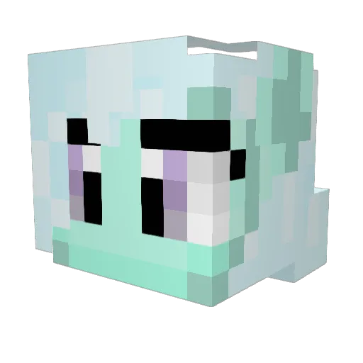 WiggleOcto Minecraft avatar head, 3D render