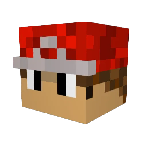 Wiggles1138 Minecraft avatar head, 3D render