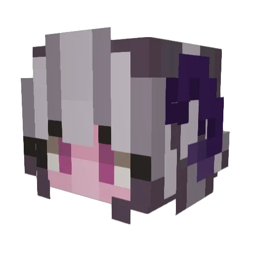 Wiggles2Giggles Minecraft avatar head, 3D render