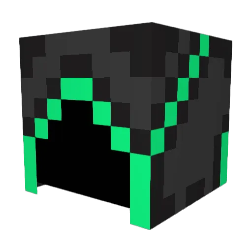 WigglyWongs Minecraft avatar head, 3D render