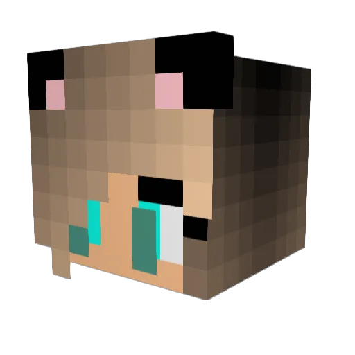 WiggyL Minecraft avatar head, 3D render