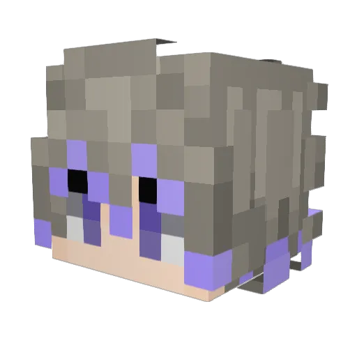 Wightreach Minecraft avatar head, 3D render