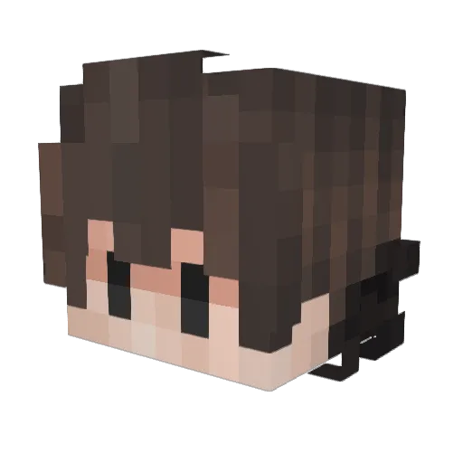 Wigold Minecraft avatar head, 3D render