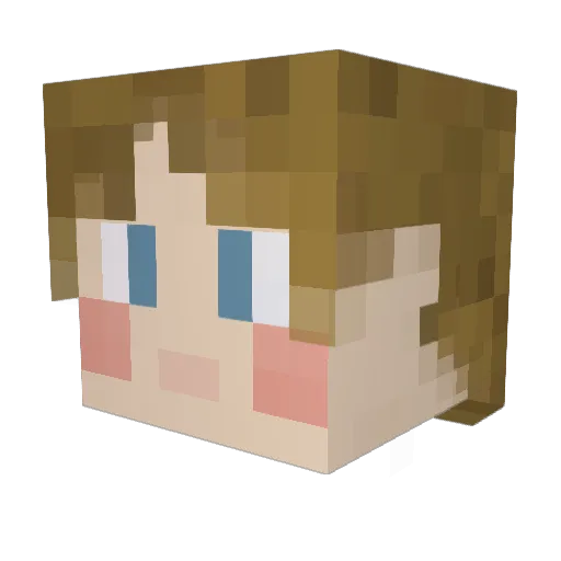 Wigwham32 Minecraft avatar head, 3D render