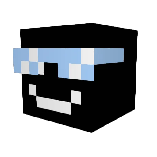 Wiiffies Minecraft avatar head, 3D render
