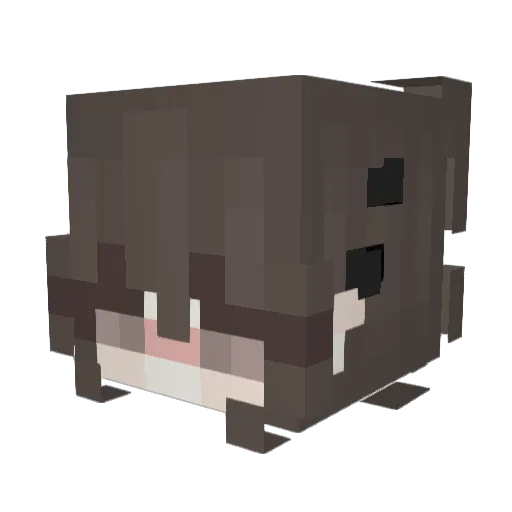 WiiiGames Minecraft avatar head, 3D render