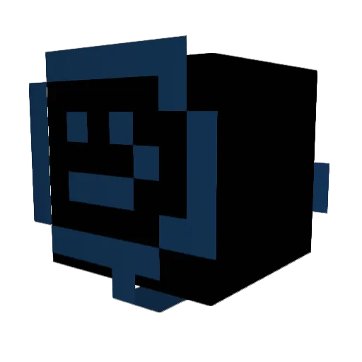 Wiinch Minecraft avatar head, 3D render