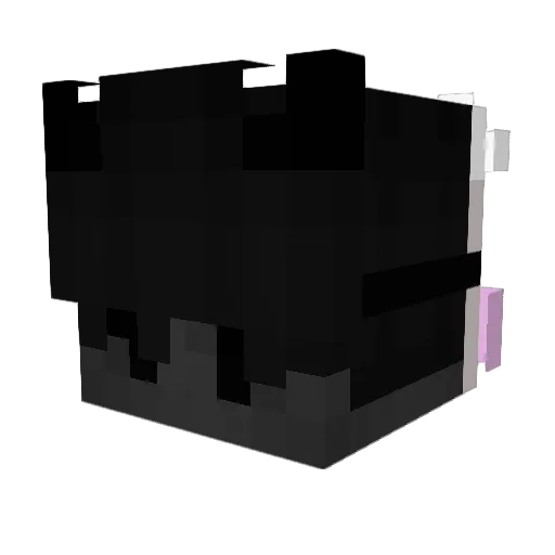 Wik3r Minecraft avatar head, 3D render