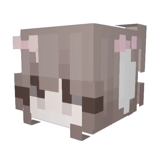 WikRX Minecraft avatar head, 3D render