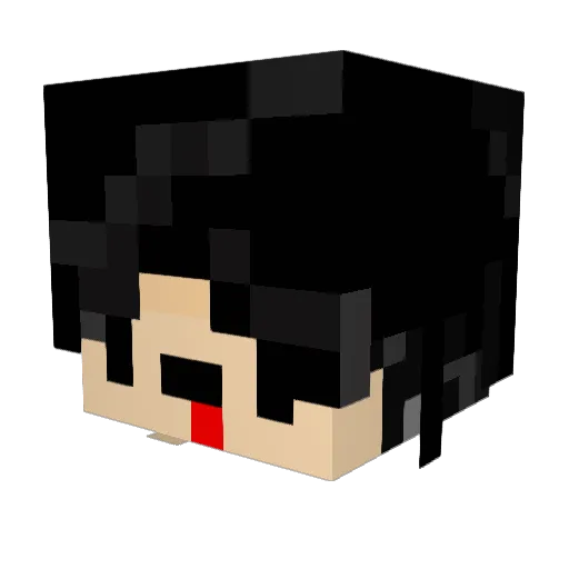 WikWicky Minecraft avatar head, 3D render