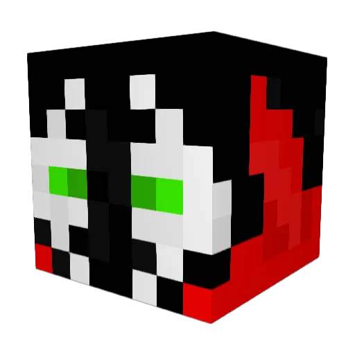 Wiker6969 Minecraft avatar head, 3D render