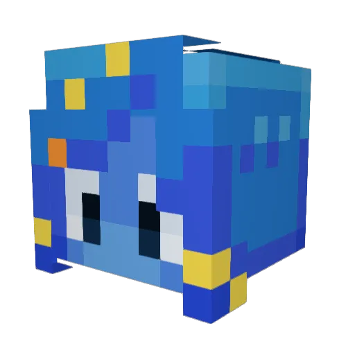 Wiki720 Minecraft avatar head, 3D render