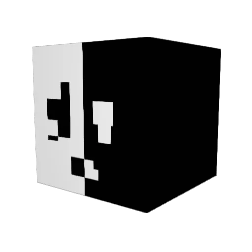 Wikioka Minecraft avatar head, 3D render