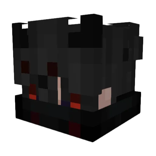 Wikkey08 Minecraft avatar head, 3D render