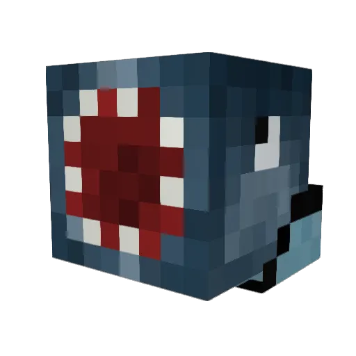 WiknessA_A Minecraft avatar head, 3D render