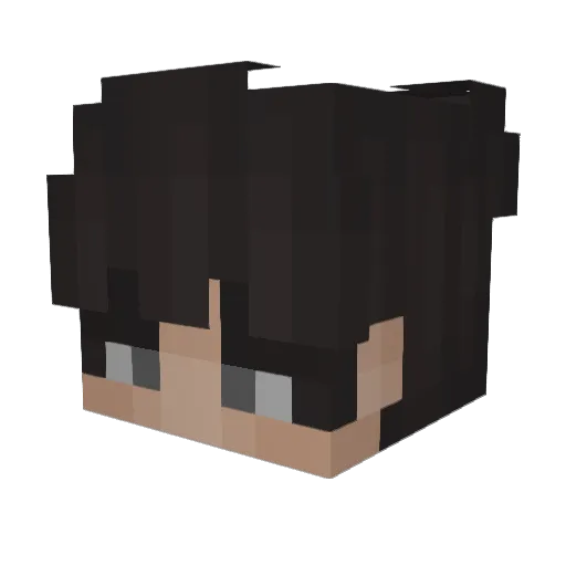 WikoG Minecraft avatar head, 3D render