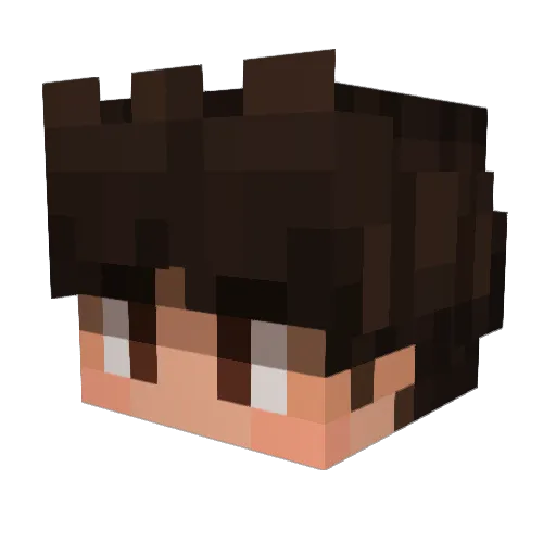 Wiktoria7252 Minecraft avatar head, 3D render
