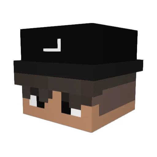 Wiktorroc Minecraft avatar head, 3D render