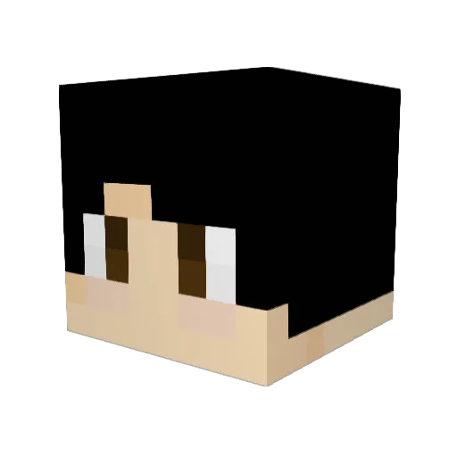 WilDLoupio Minecraft avatar head, 3D render