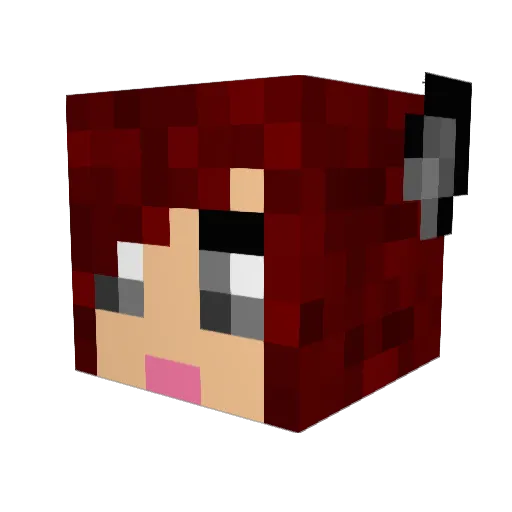 WilSting Minecraft avatar head, 3D render