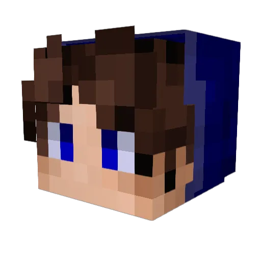Wilamie Minecraft avatar head, 3D render