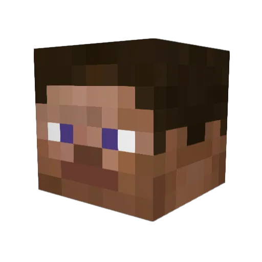 Wilault Minecraft avatar head, 3D render